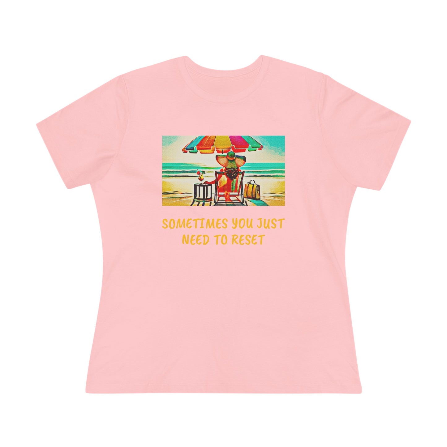 Women's Cotton Tee  Beach Reset