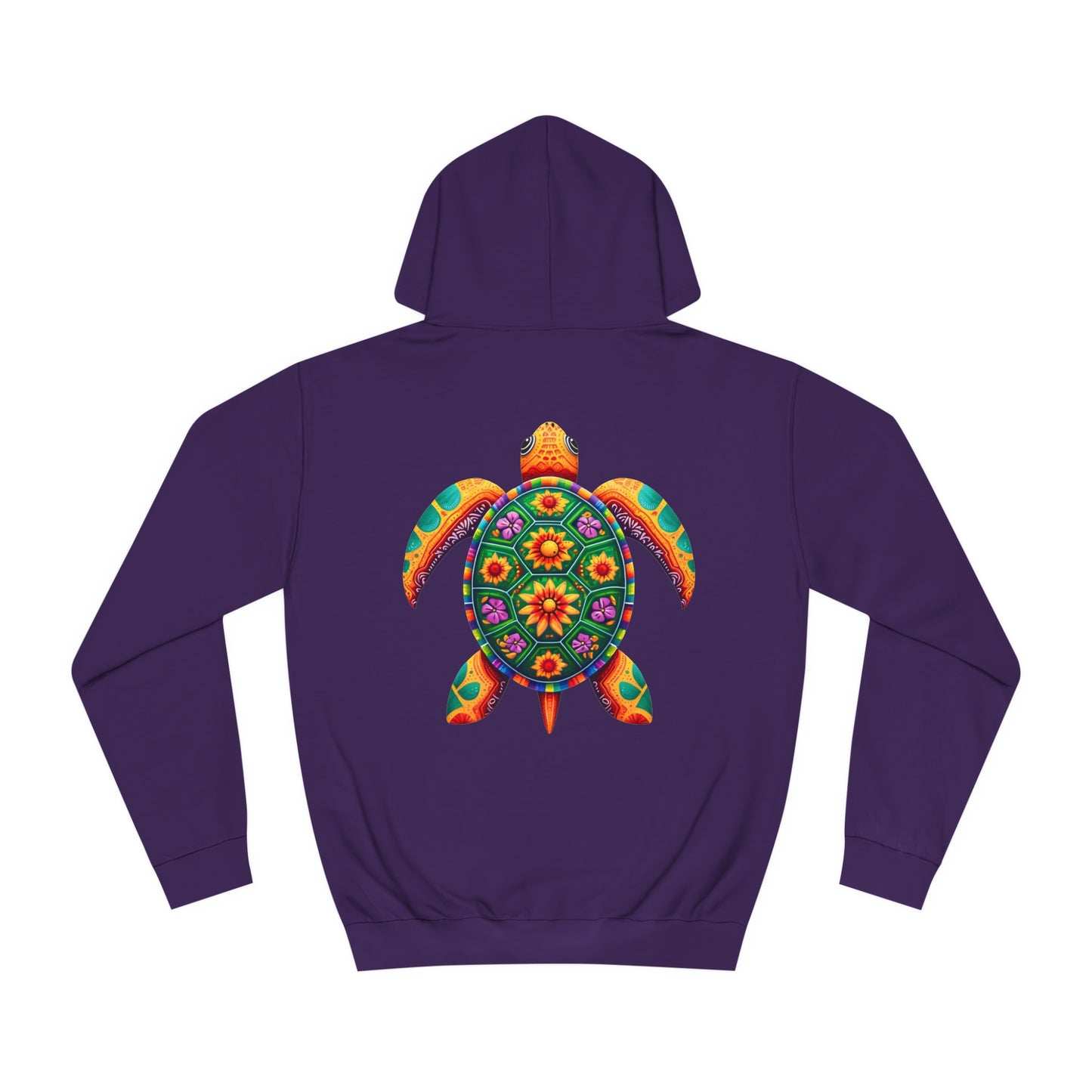 Unisex College Hoodie Alebrije Sea Turtle too colorful to camouflage