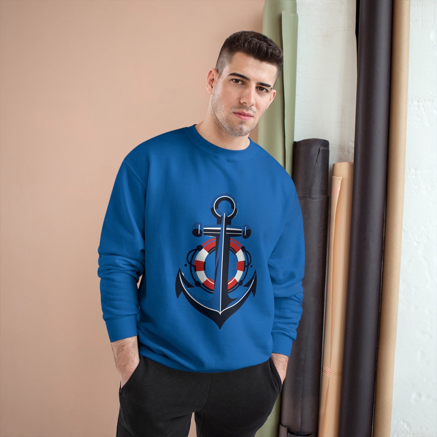 Champion Sweatshirt Anchor and Life Saver