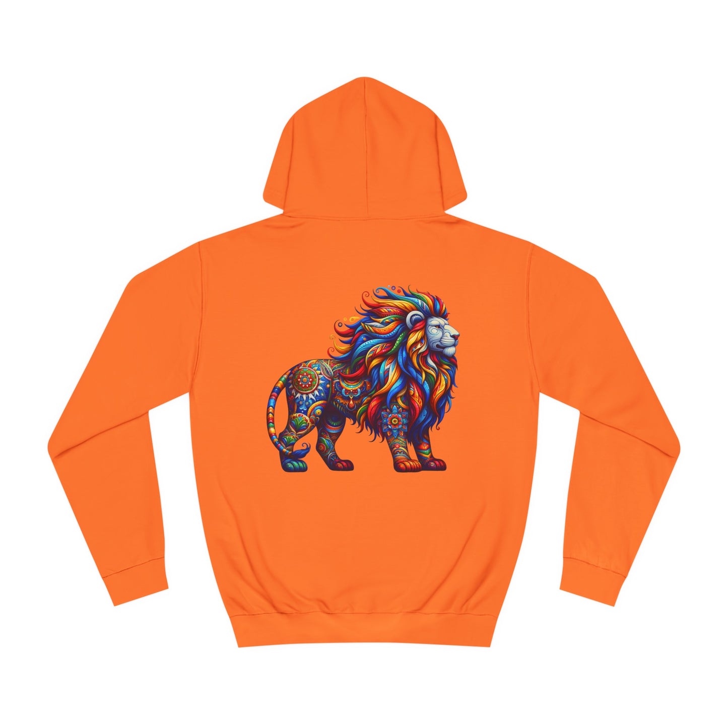 Unisex College Hoodie Alebrije Lion too colorful to camouflage