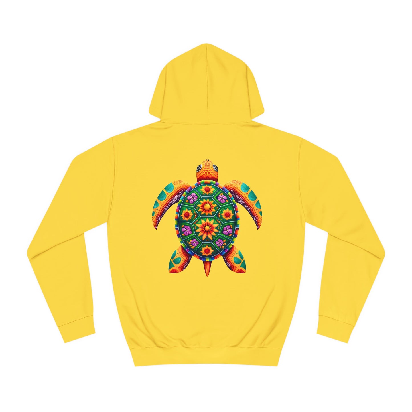 Unisex College Hoodie Alebrije Sea Turtle too colorful to camouflage