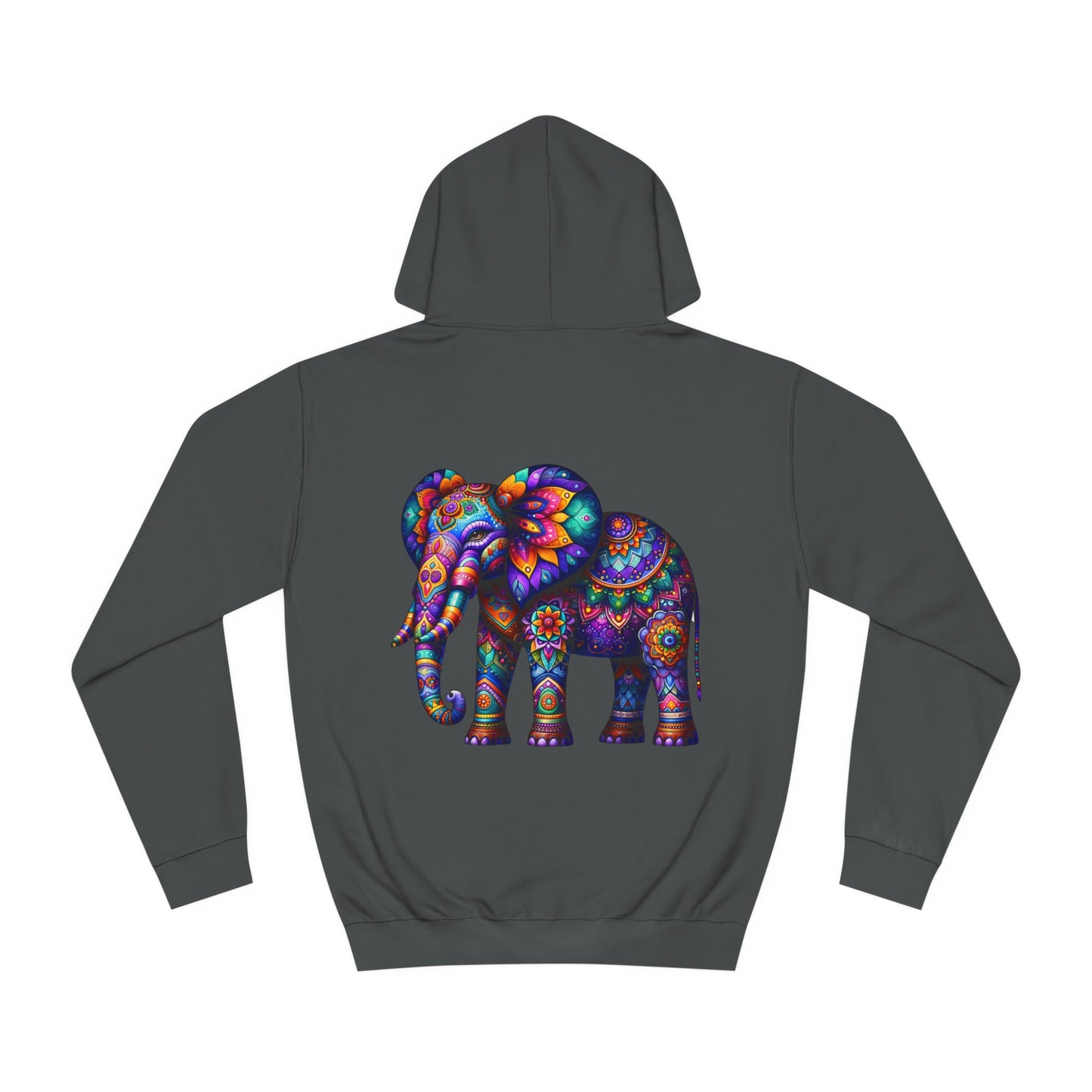 Unisex College Hoodie Alebrije Elephant too colorful to camouflage