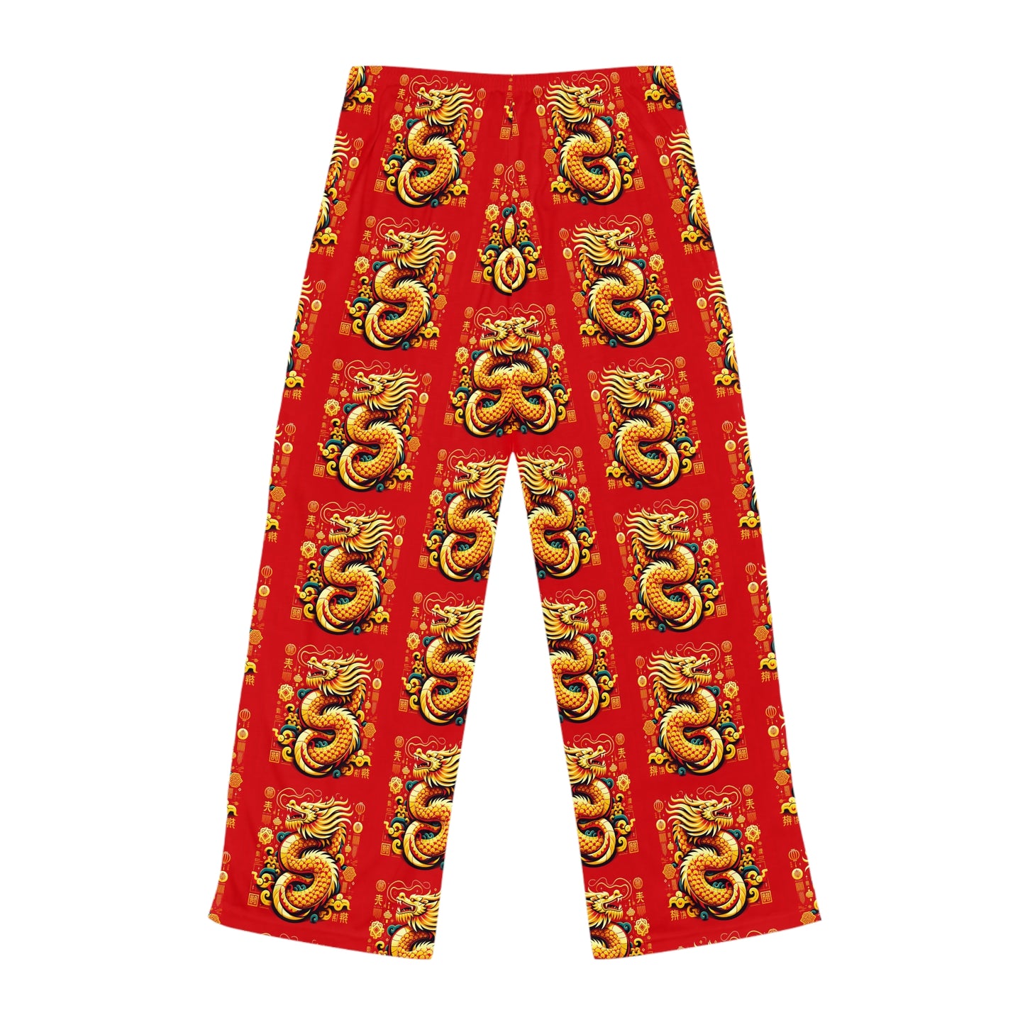 Women's Pajama Pants (AOP)Year of the Dragon smaller print