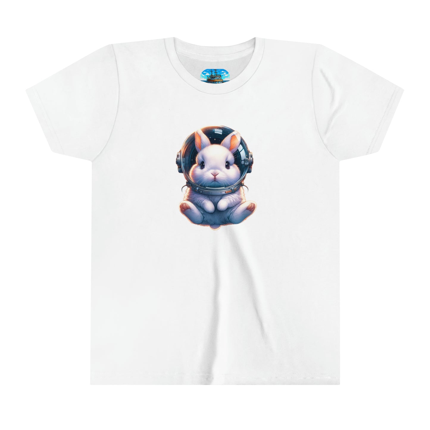 Youth Short Sleeve Tee  White Space Bunny