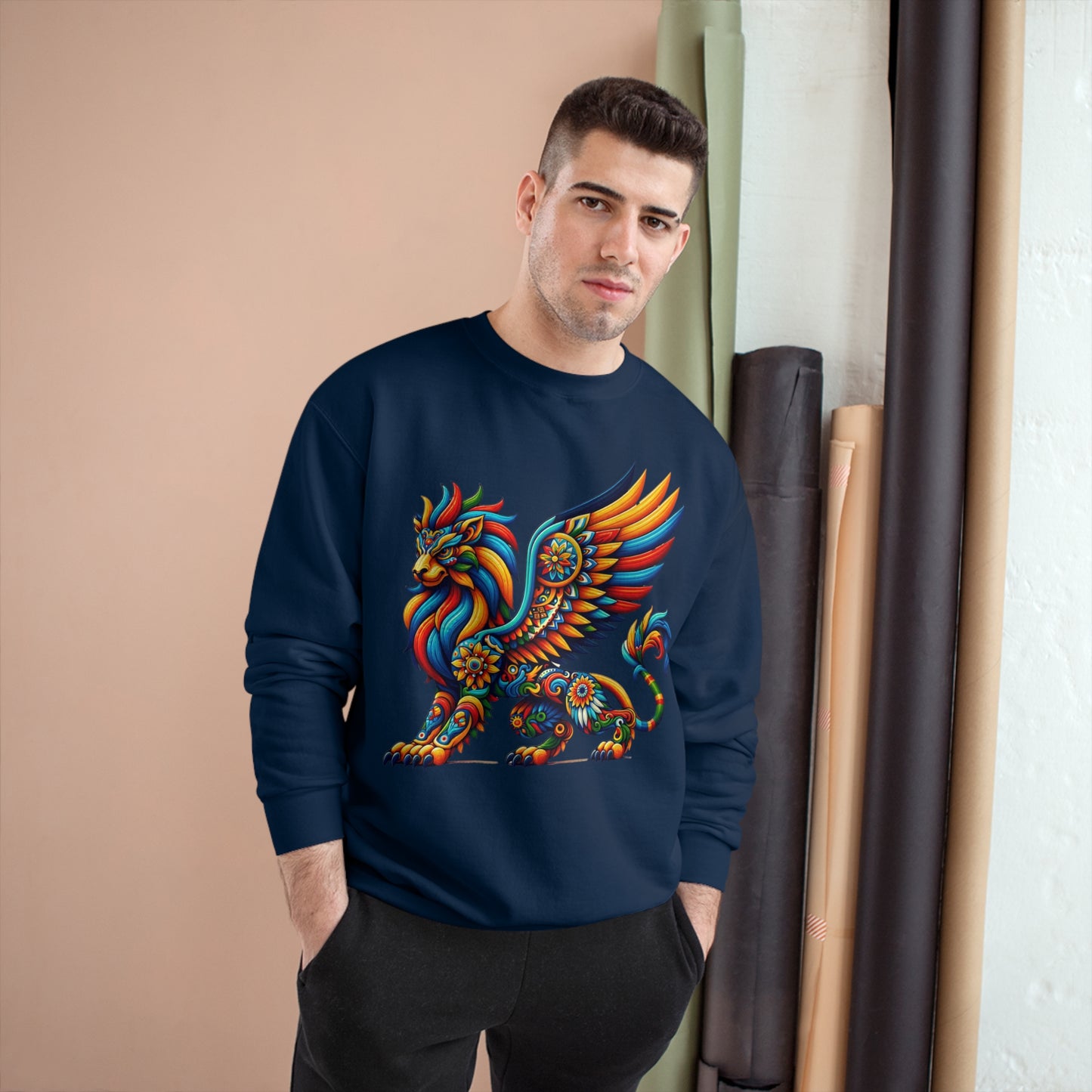 Champion Sweatshirt Lion Griffin Alebrije