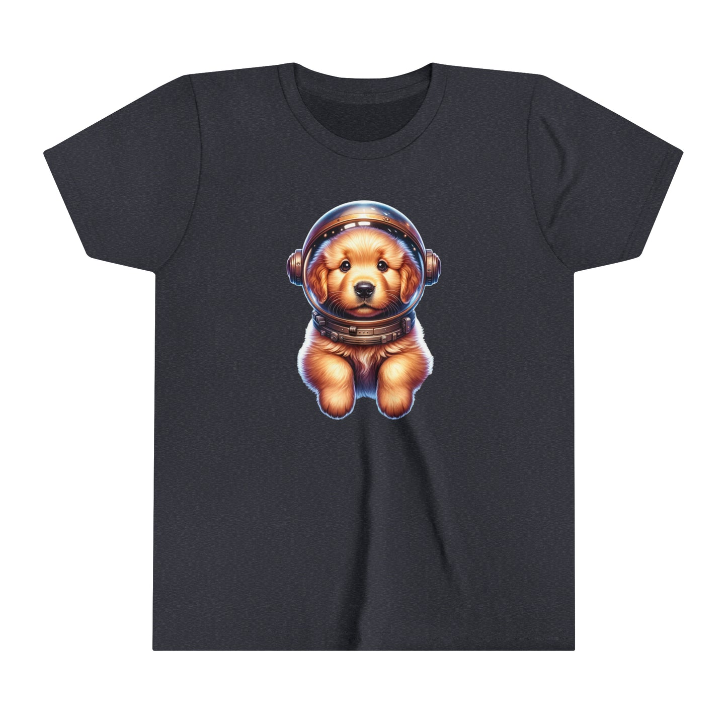 Youth Short Sleeve Tee Space Golden Retriever