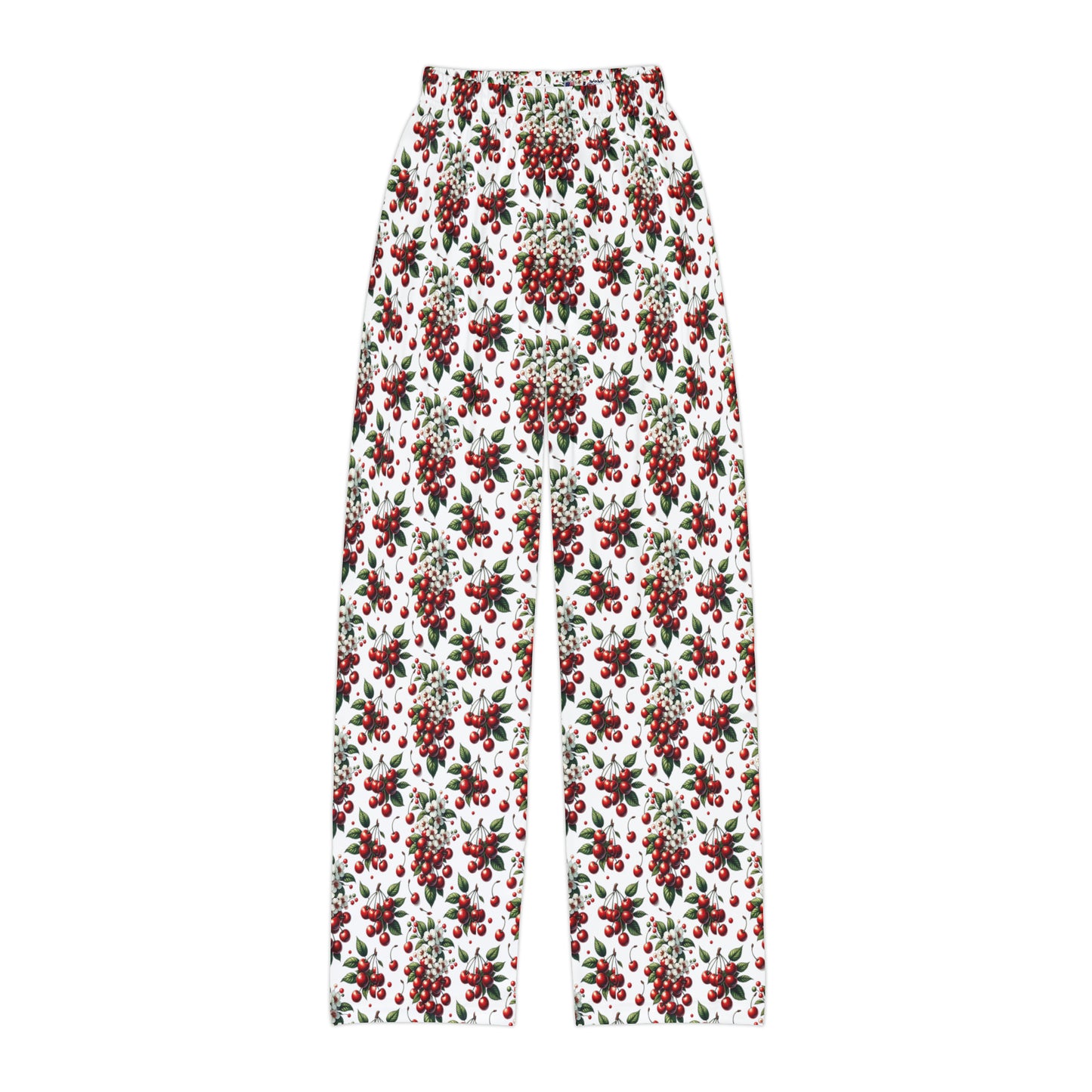 Kids Pajama Pants (AOP) w/ Red Cherries