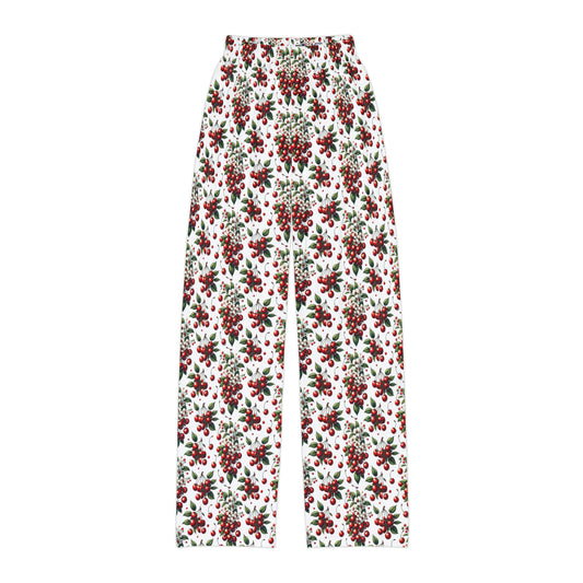 Kids Pajama Pants (AOP) w/ Red Cherries