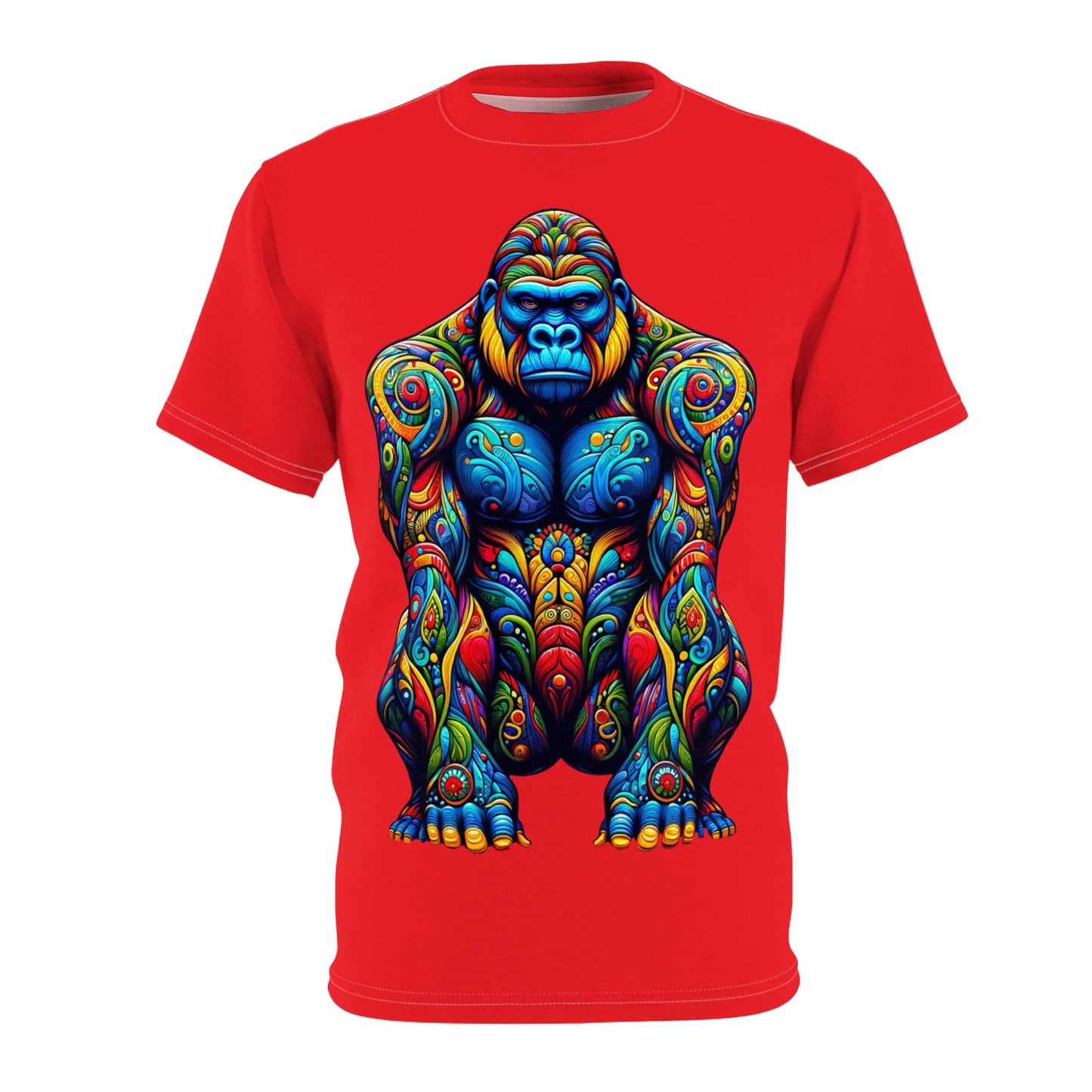 T-Shirt Gorilla Alebrije in red