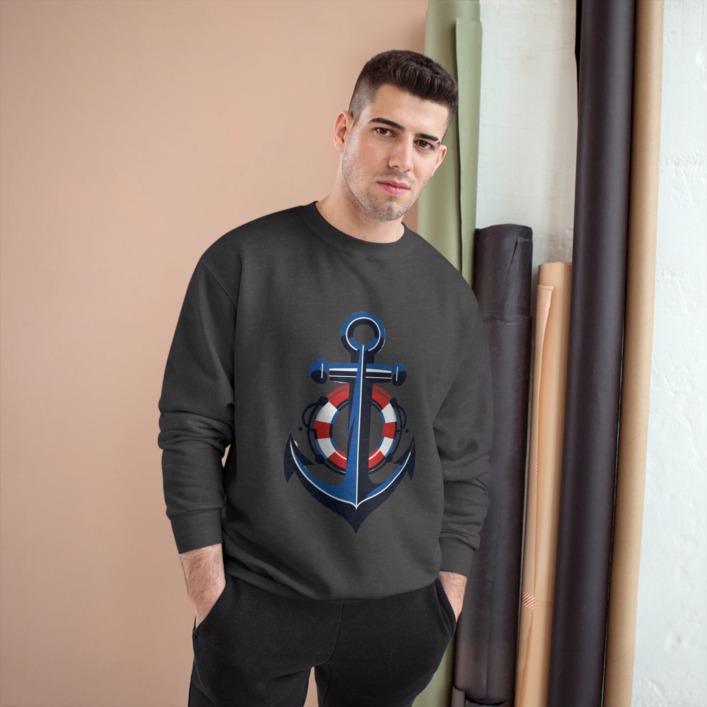 Champion Sweatshirt Anchor and Life Saver