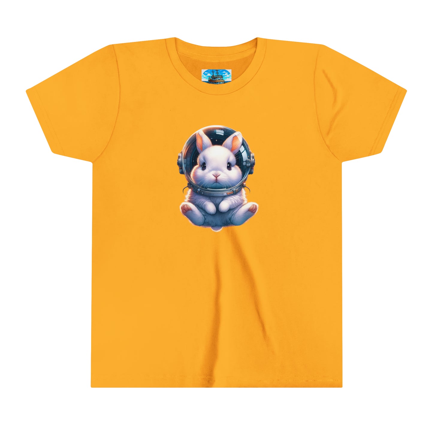 Youth Short Sleeve Tee  White Space Bunny