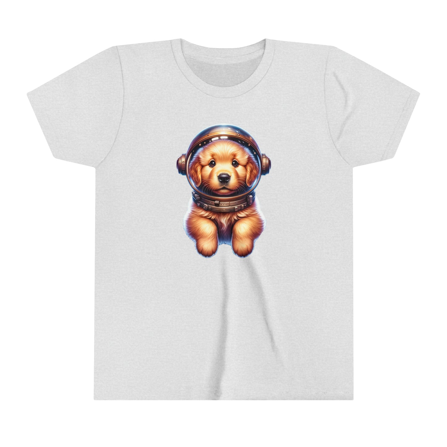 Youth Short Sleeve Tee Space Golden Retriever