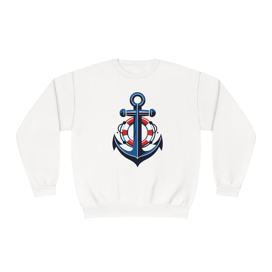 Unisex NuBlend® Crewneck Sweatshirt Anchor and Life Saver