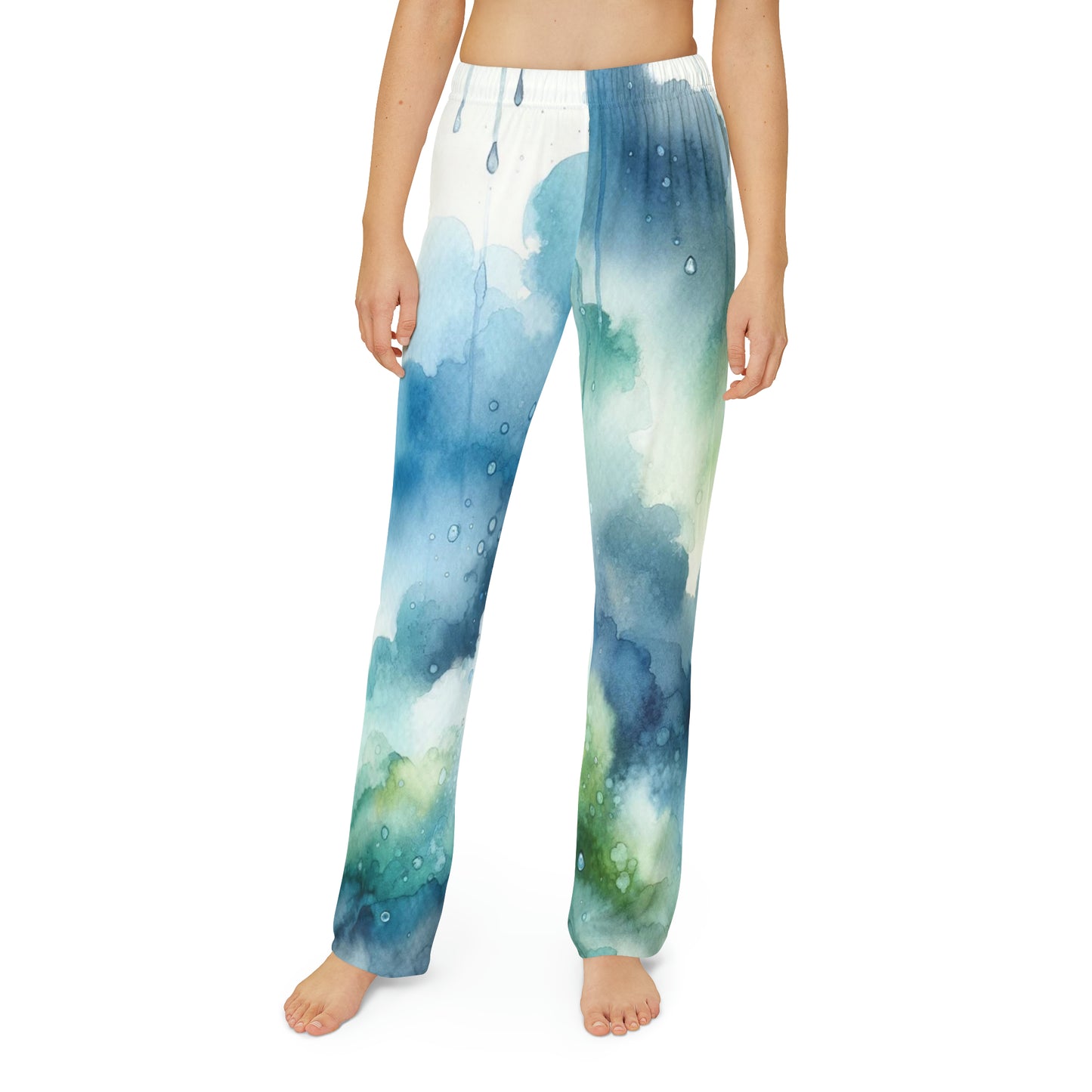 Kids Pajama Pants (AOP) watercolors