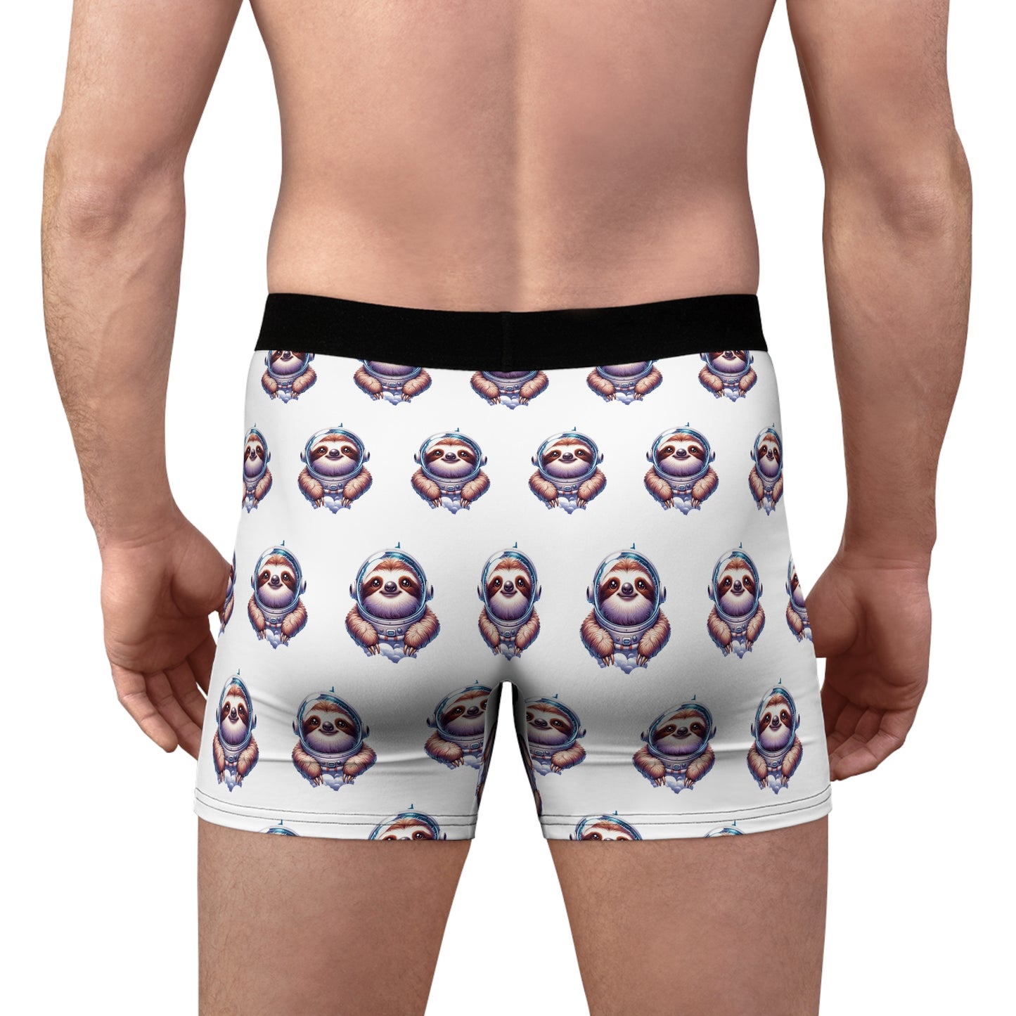 Men's Boxer Briefs (AOP) w/Space Sloths