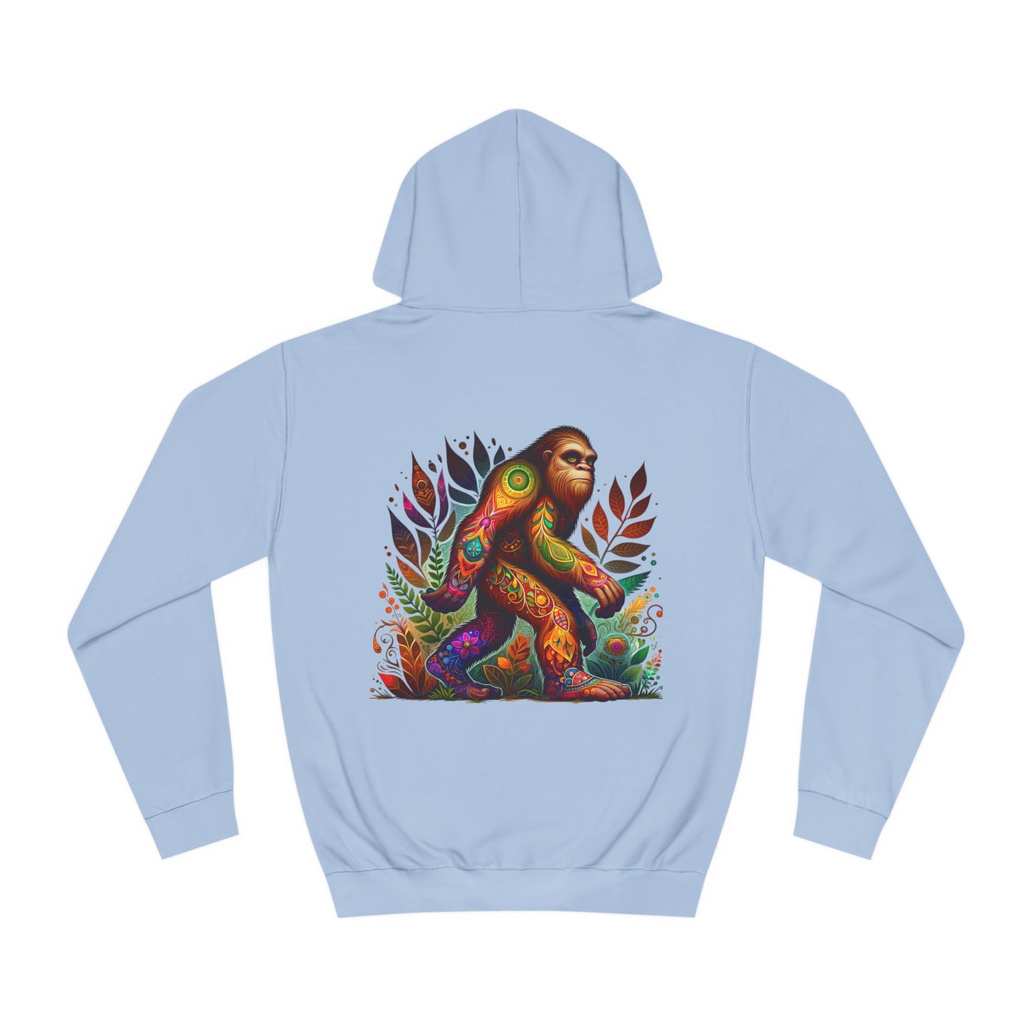 Unisex College Hoodie, Alebrije, Big Foot, too colorful to camouflage