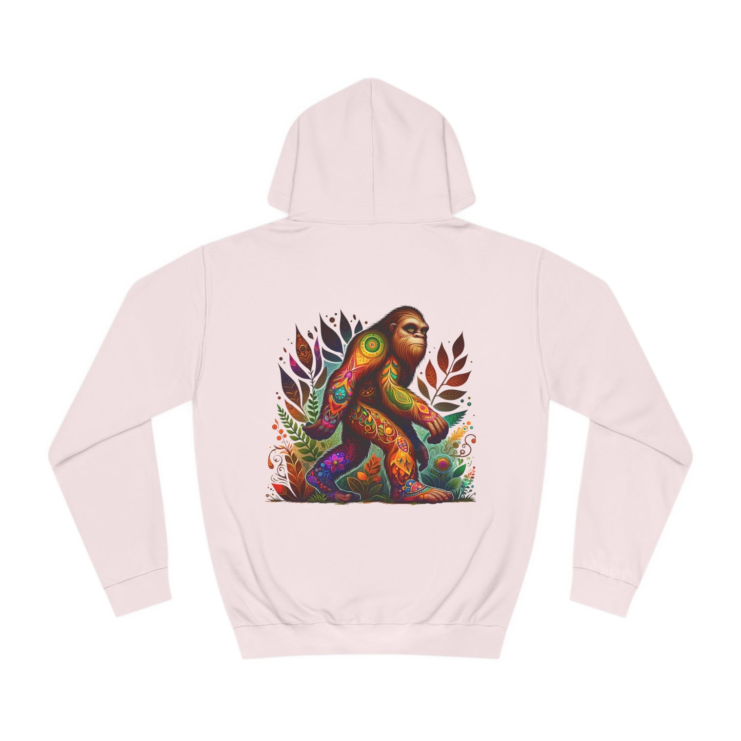 Unisex College Hoodie, Alebrije, Big Foot, too colorful to camouflage