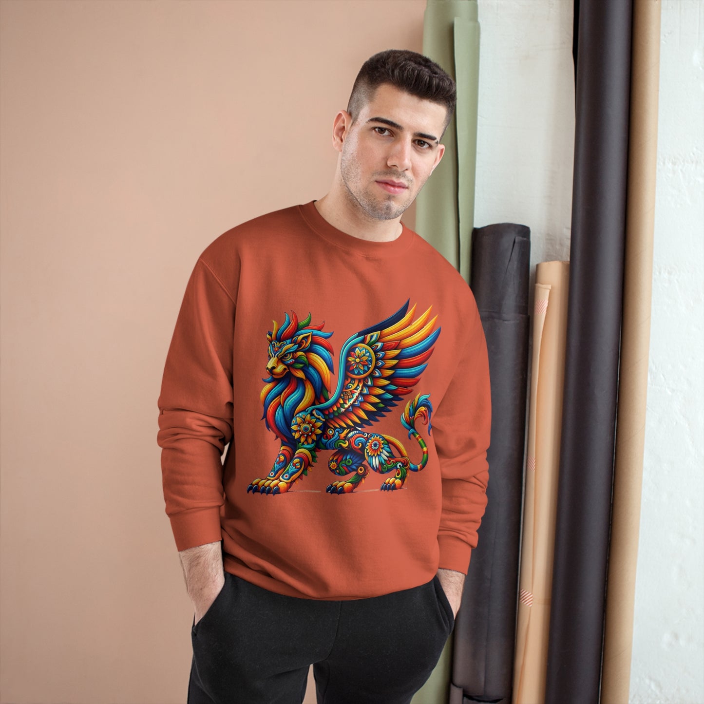 Champion Sweatshirt Lion Griffin Alebrije