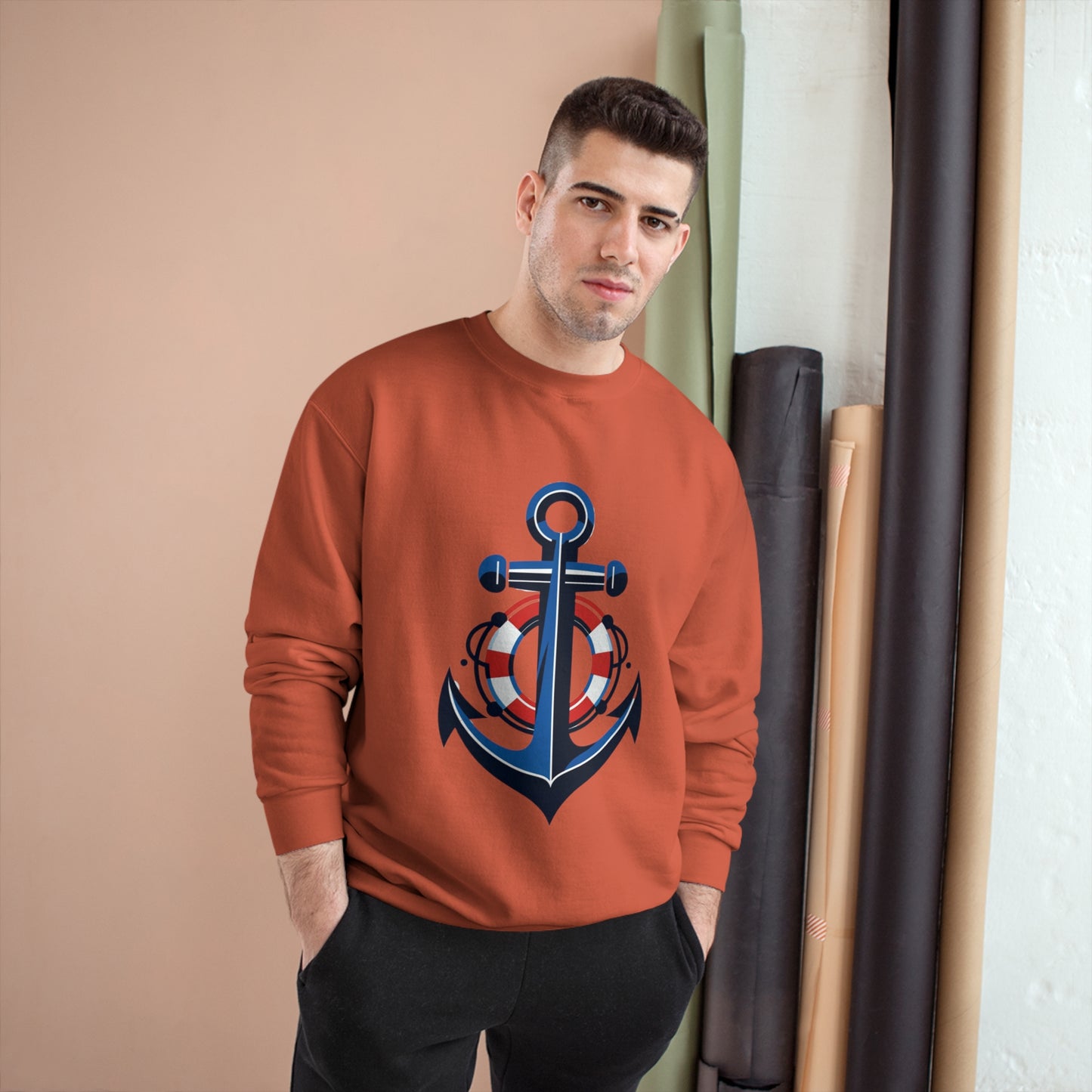 Champion Sweatshirt Anchor and Life Saver