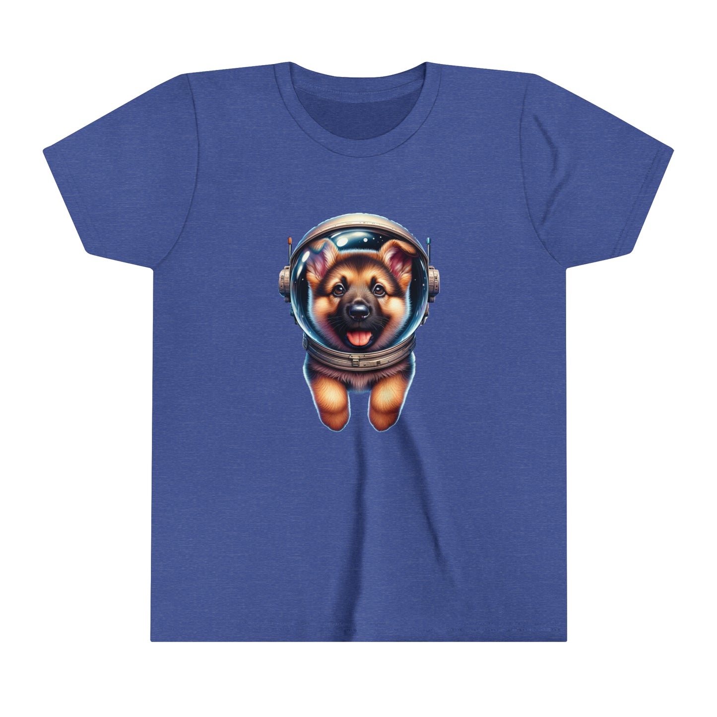 Space Dog, German Shepherd Puppy  Youth Short Sleeve Tee