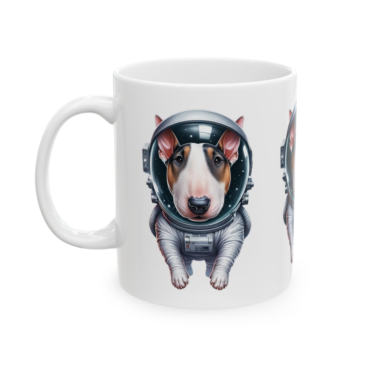 Ceramic Mug 11oz Space Bull Terrier