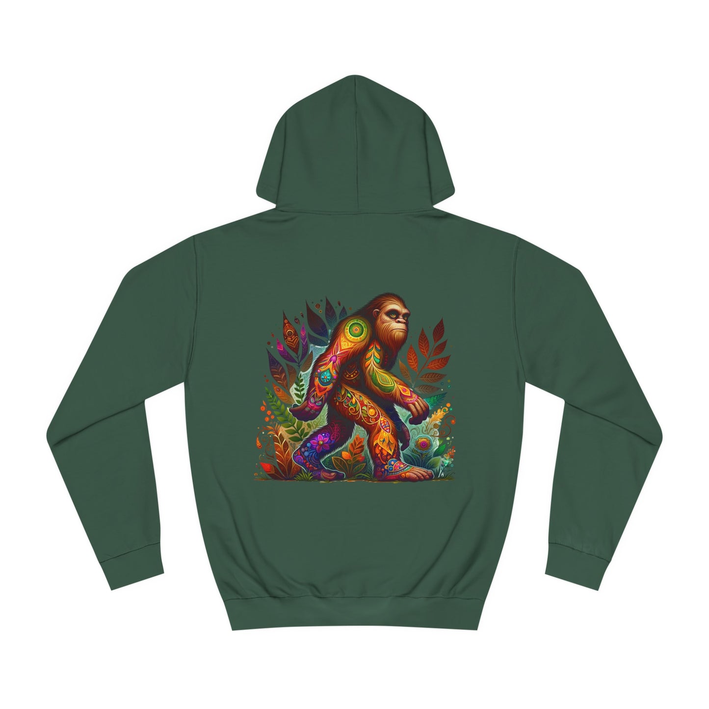 Unisex College Hoodie, Alebrije, Big Foot, too colorful to camouflage