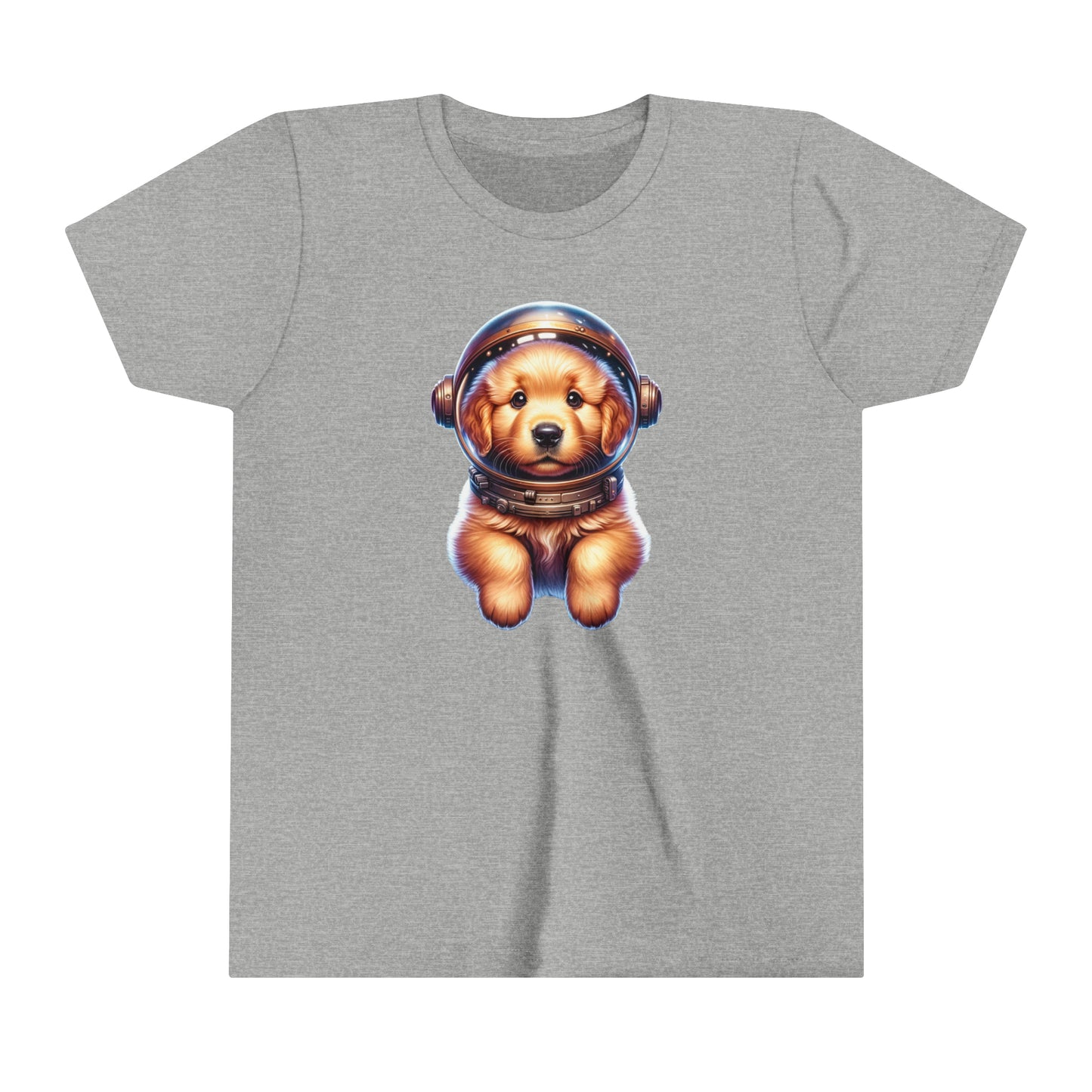 Youth Short Sleeve Tee Space Golden Retriever