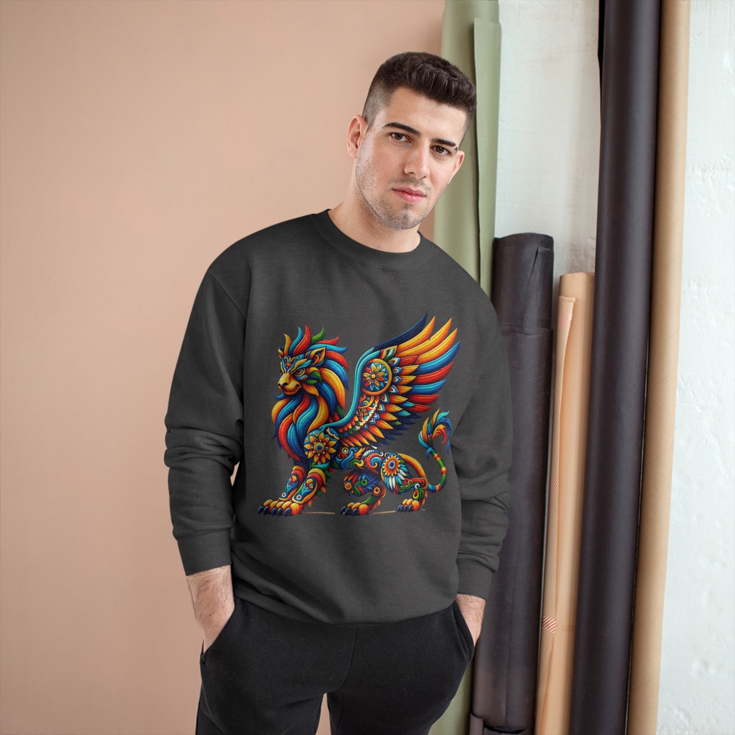 Champion Sweatshirt Lion Griffin Alebrije