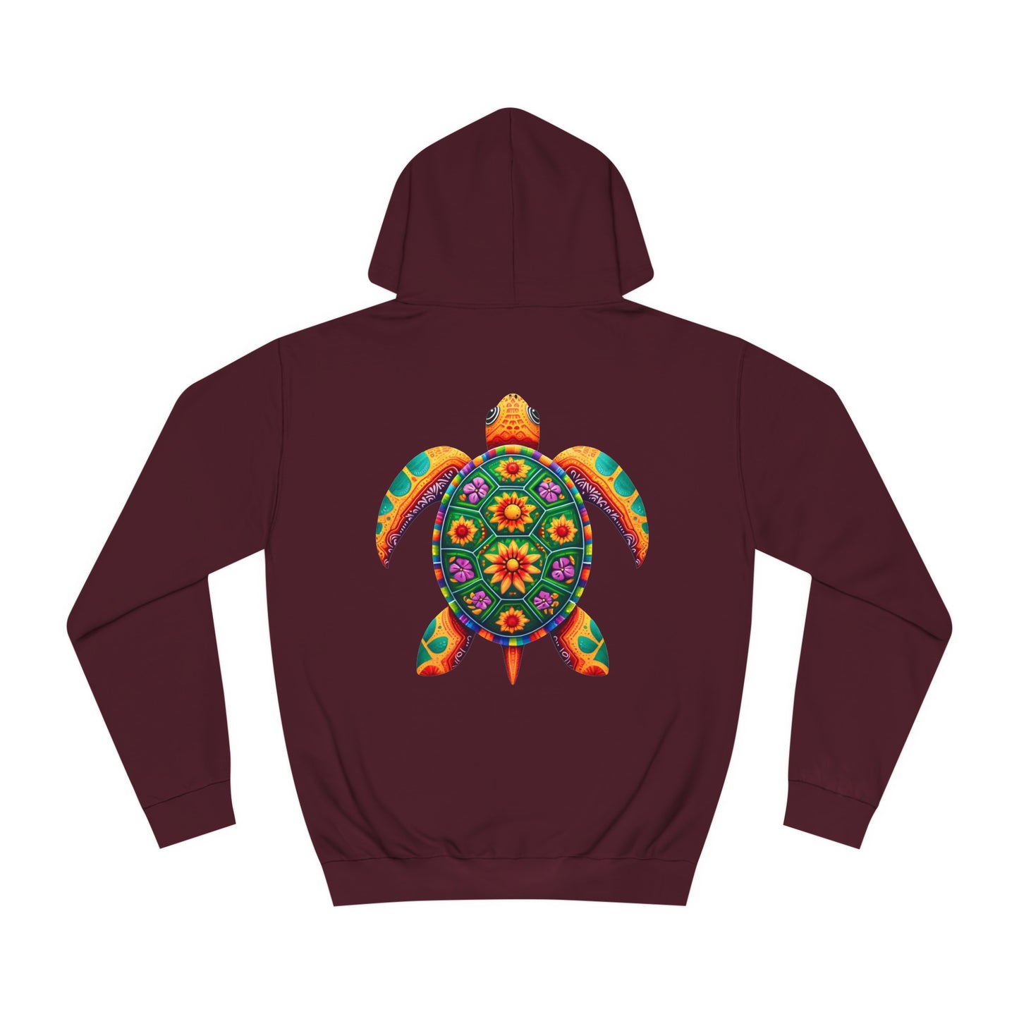 Unisex College Hoodie Alebrije Sea Turtle too colorful to camouflage