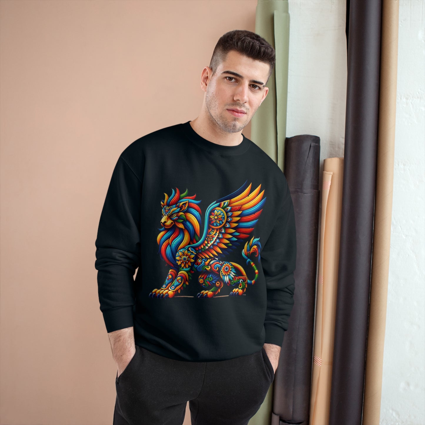 Champion Sweatshirt Lion Griffin Alebrije