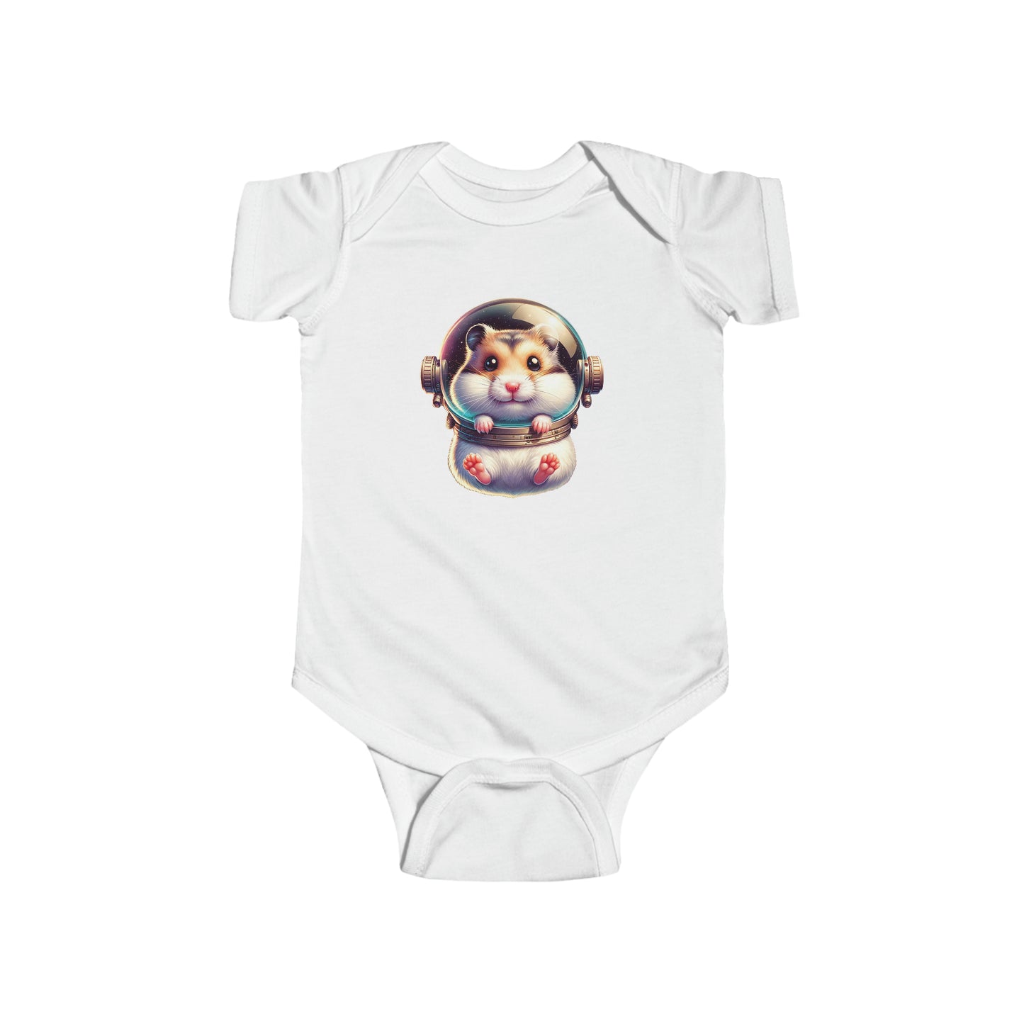 Infant Fine Jersey Bodysuit w/Space Hamster