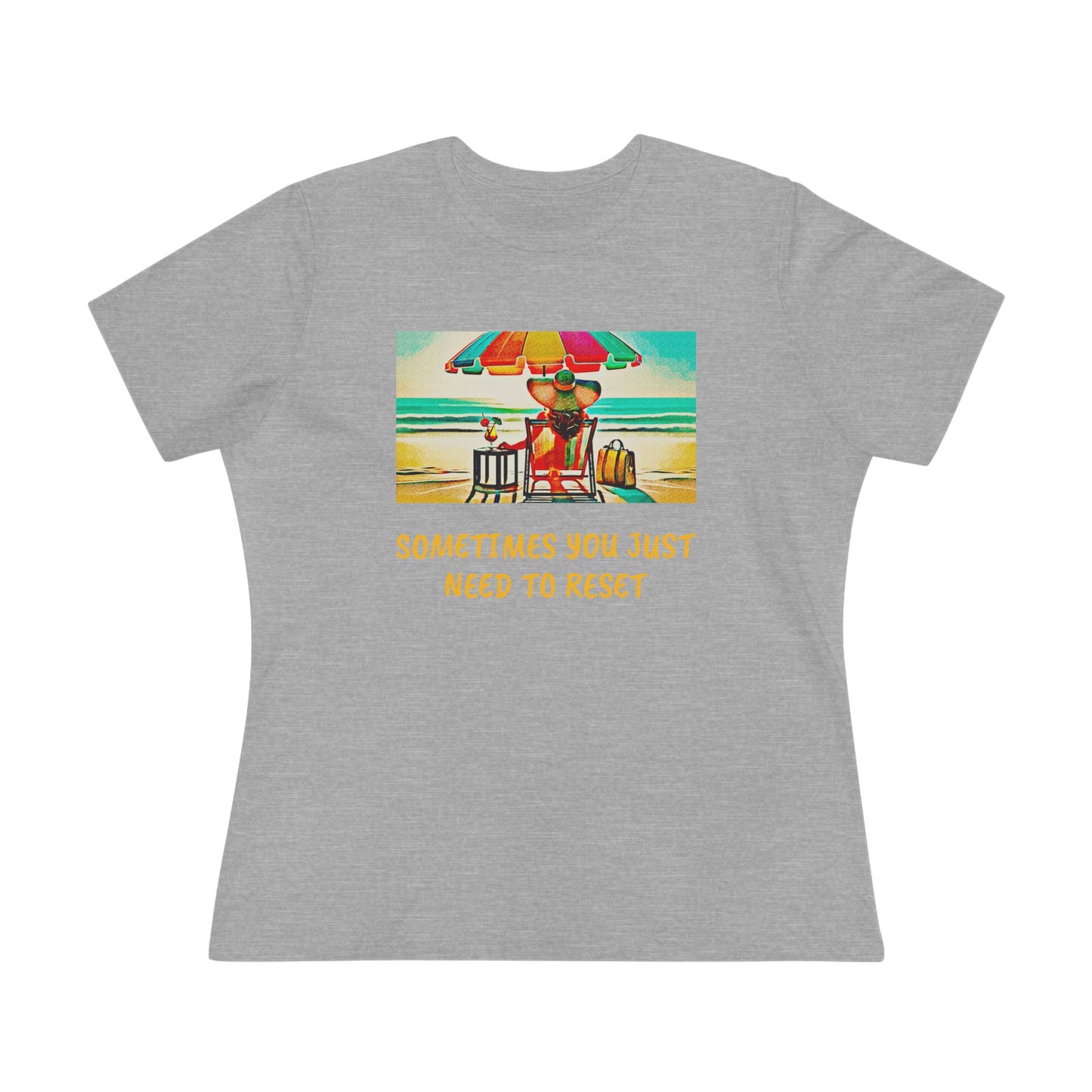 Women's Cotton Tee  Beach Reset