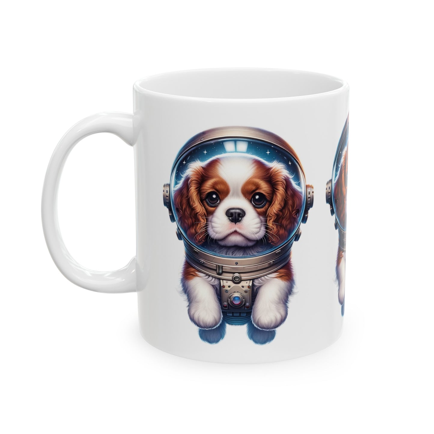 Ceramic Mug 11oz Space Cavalier King Charles