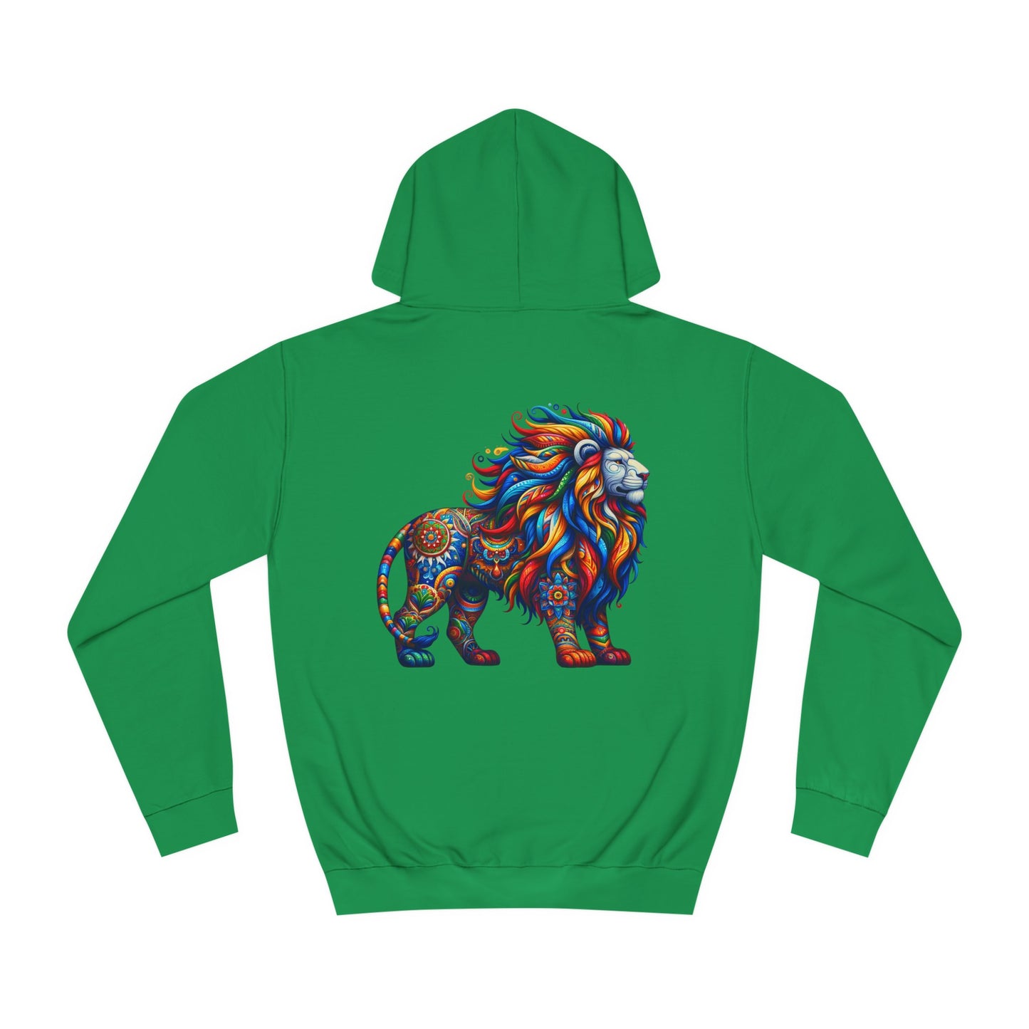 Unisex College Hoodie Alebrije Lion too colorful to camouflage