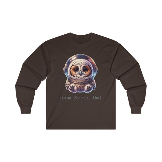 Unisex Ultra Cotton Long Sleeve Team Space Owl