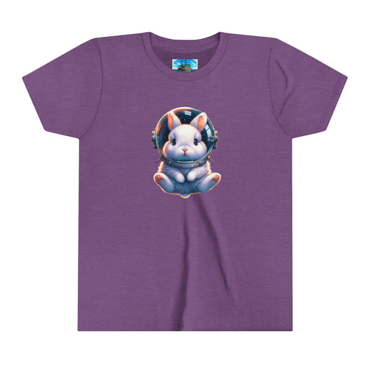 Youth Short Sleeve Tee  White Space Bunny