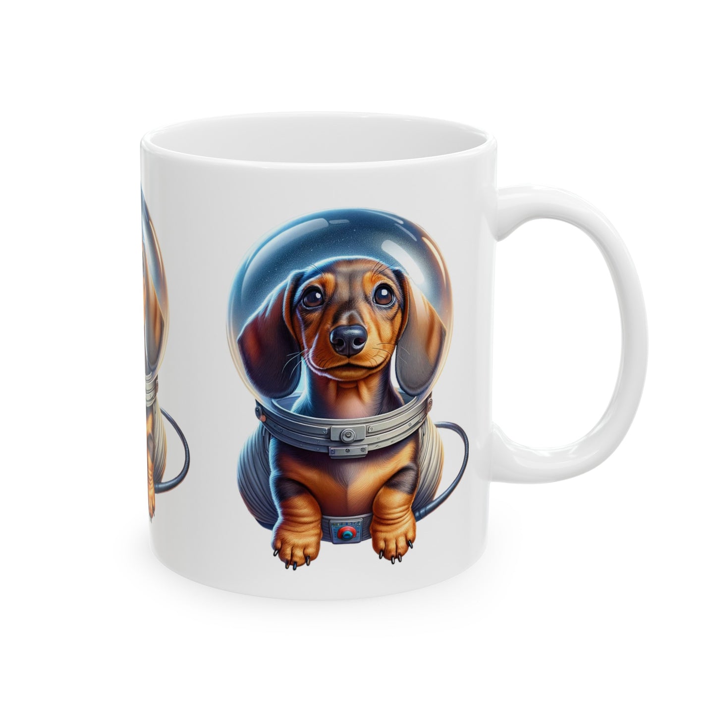 Ceramic Mug 11oz Space Dachshund