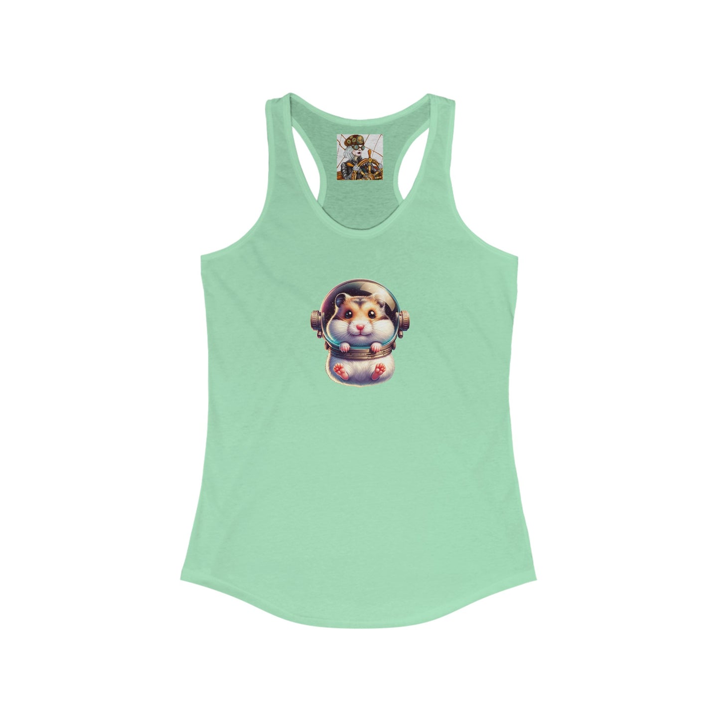 Women's Ideal Racerback Tank w/Space Hamster