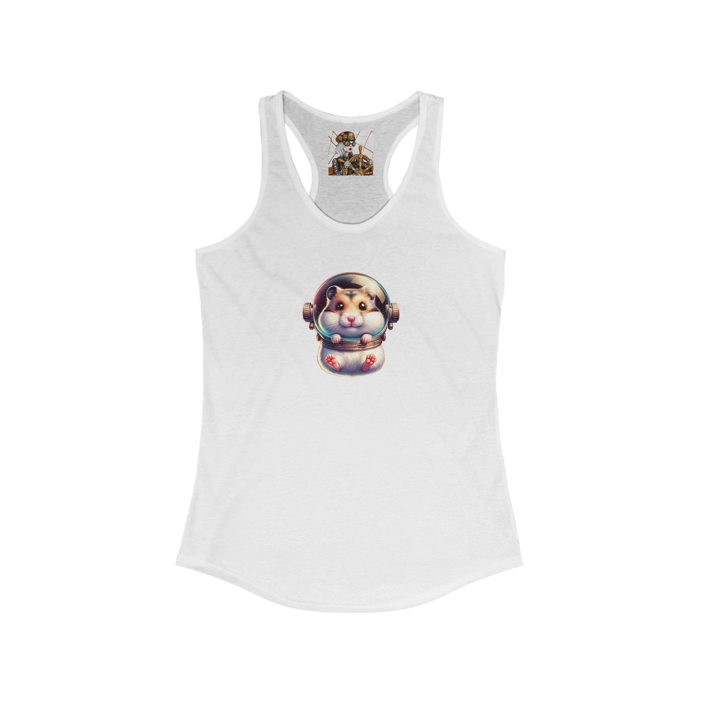 Women's Ideal Racerback Tank w/Space Hamster