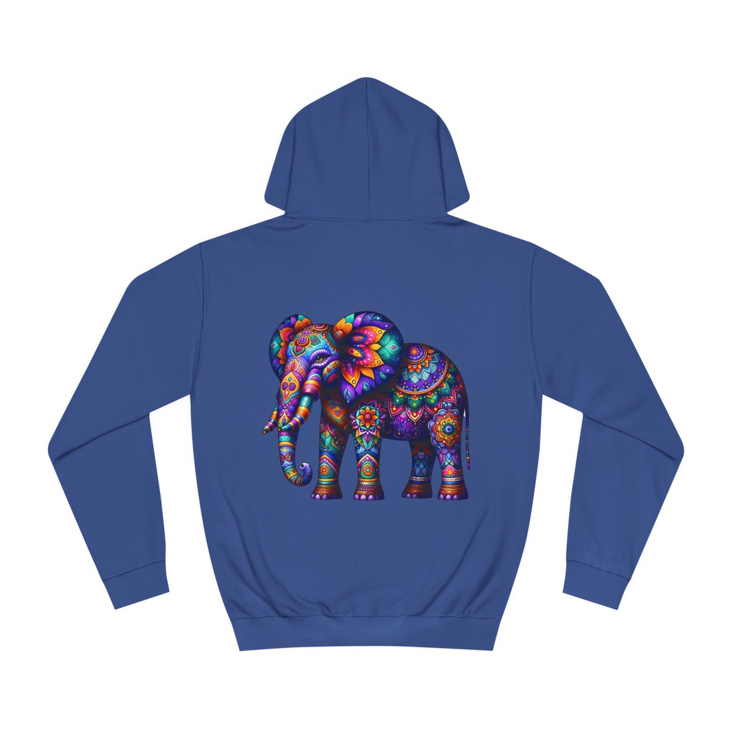 Unisex College Hoodie Alebrije Elephant too colorful to camouflage