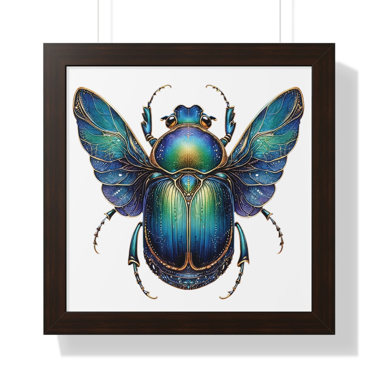 Vertical Poster Scarab on White BG