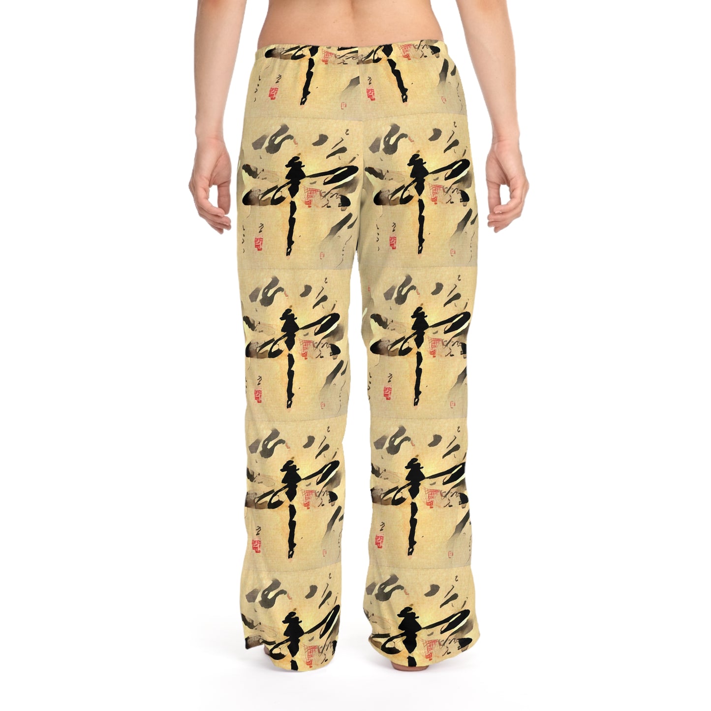 Women's Pajama Pants (AOP) Dragonfly