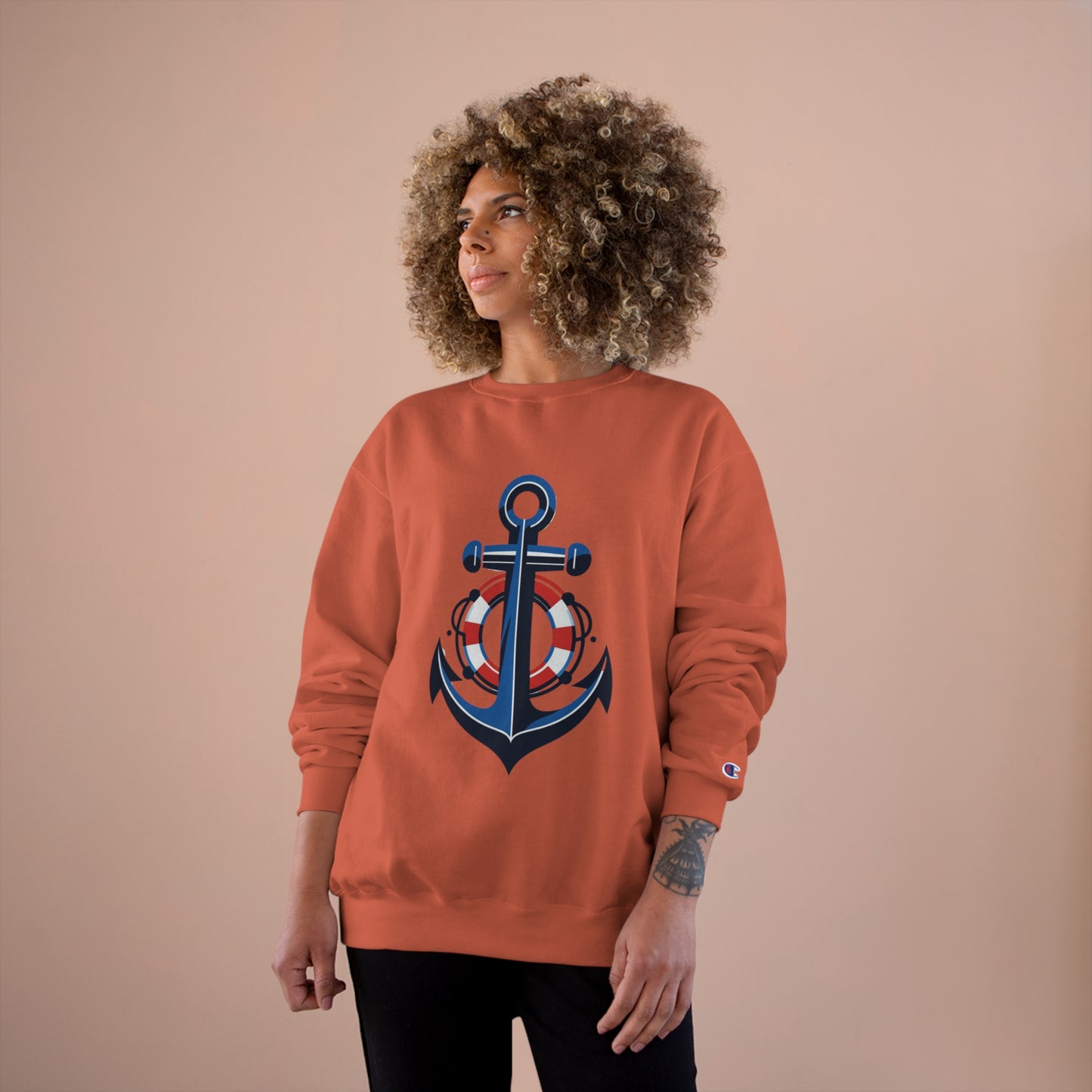 Champion Sweatshirt Anchor and Life Saver