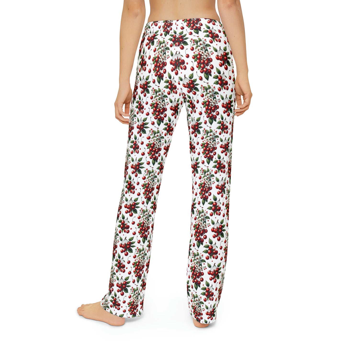 Kids Pajama Pants (AOP) w/ Red Cherries