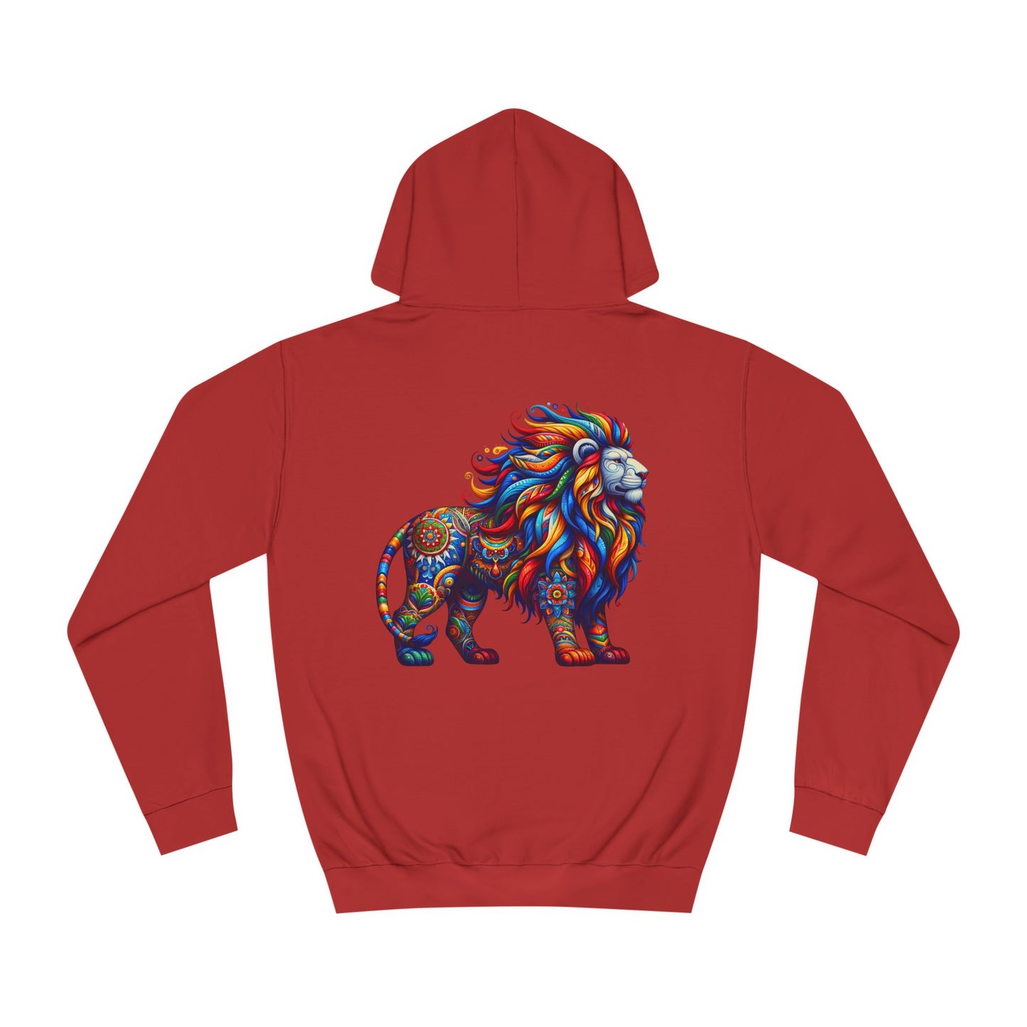 Unisex College Hoodie Alebrije Lion too colorful to camouflage