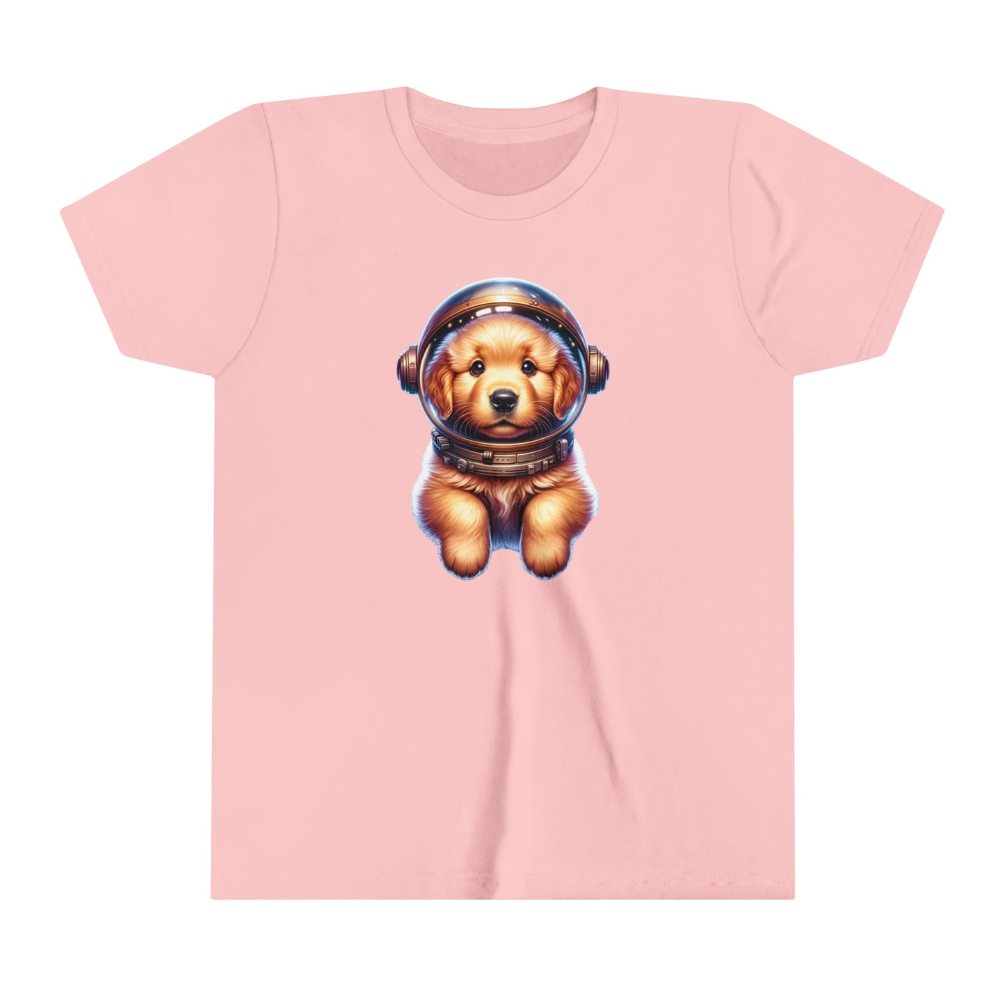 Youth Short Sleeve Tee Space Golden Retriever