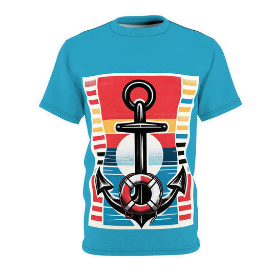 Anchors Away Unisex Tee on Blue