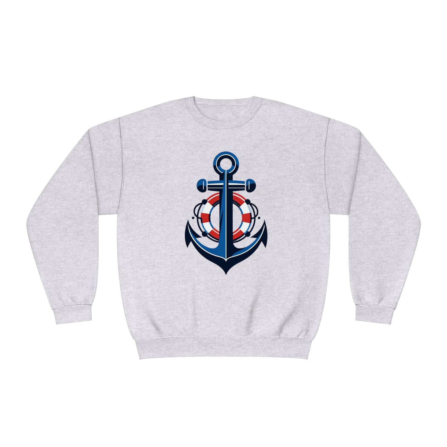 Unisex NuBlend® Crewneck Sweatshirt Anchor and Life Saver