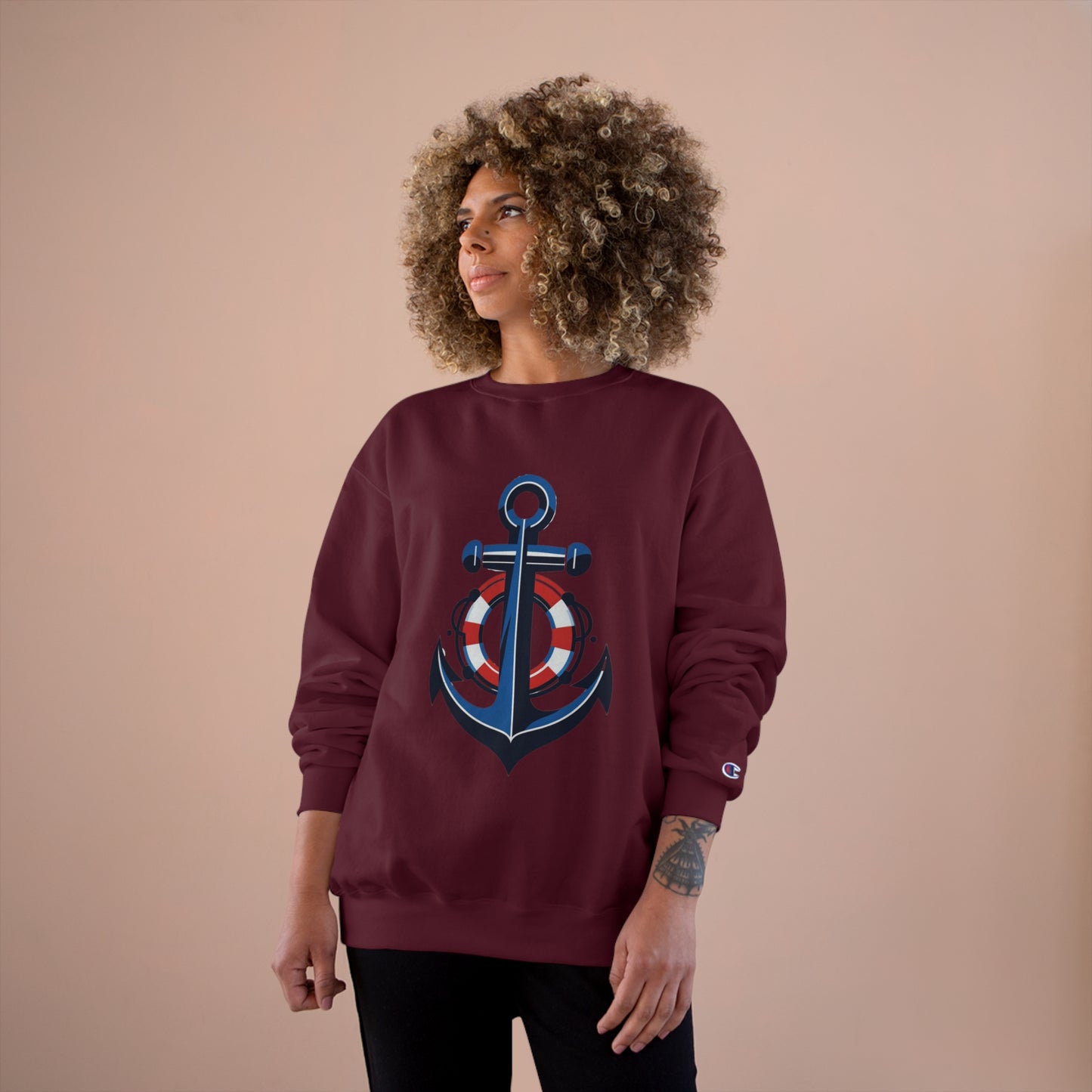 Champion Sweatshirt Anchor and Life Saver