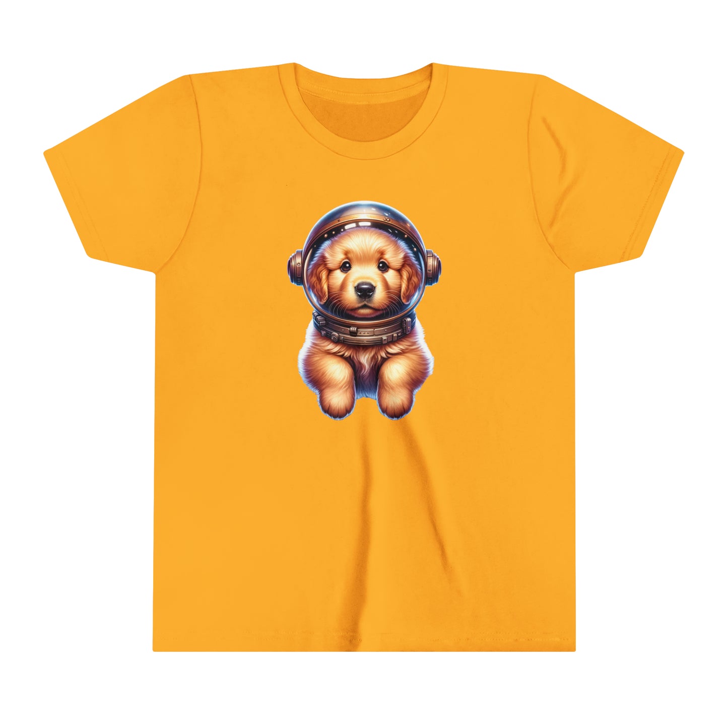 Youth Short Sleeve Tee Space Golden Retriever